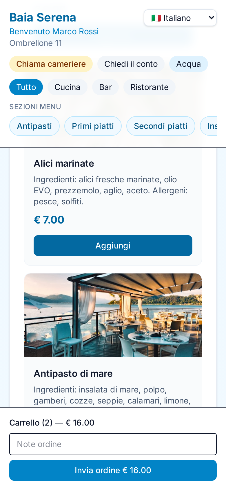 QR Ordering