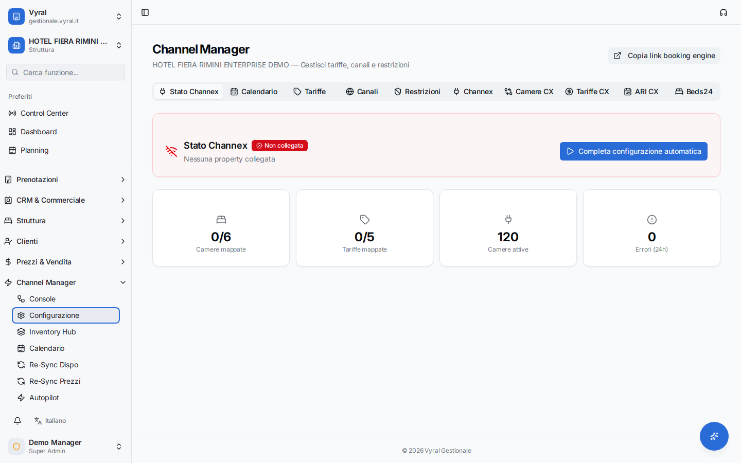 Channel Manager Vyral